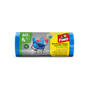 Vrece FINO Easy Pack 60L/20ks modré