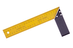 Uholník žltý 25cm-5101