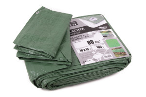 Plachta 10x15m - 80gr zelená