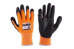 Rukavice SANDY 10" oranžovo-čierne