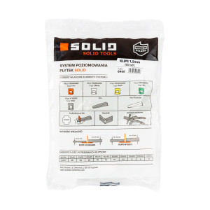 Spony 1,5mm-100ks SOLID Leveling